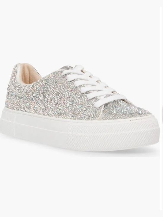 Betsey Johnson Shoes - Betsey Johnson Sidny Crystal Pave Platform Sneaker size 7
